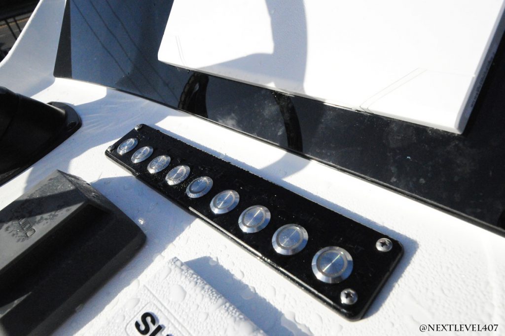 Close-Up-Acrylic-Dash-With-Switches-Hurricane-Flats-Boat-SeaDek-Acrylic-Dash-With-Switches-