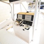 Yellow-Boat-Acrylic-Dash-On-Continental-Trailer-Full-Cockpit-Helm-And-Dash-With-Garmin-Dual-Moniters