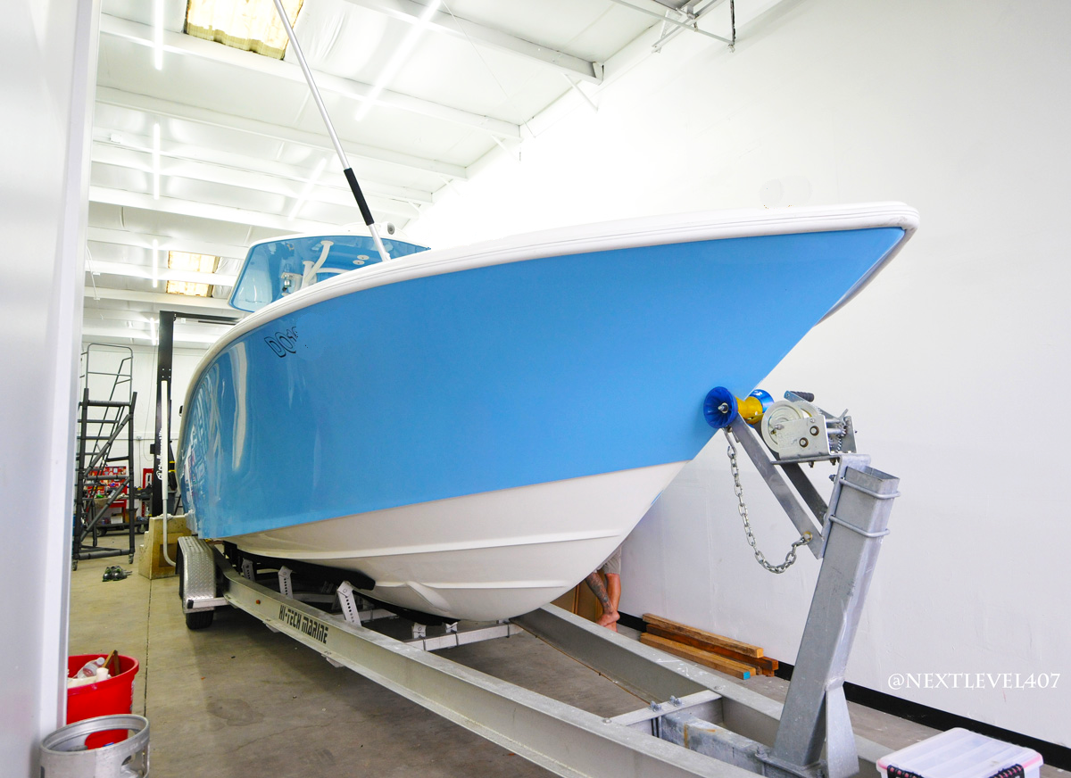 Yellowfin-Upholstery-SeaDek-Front-boat