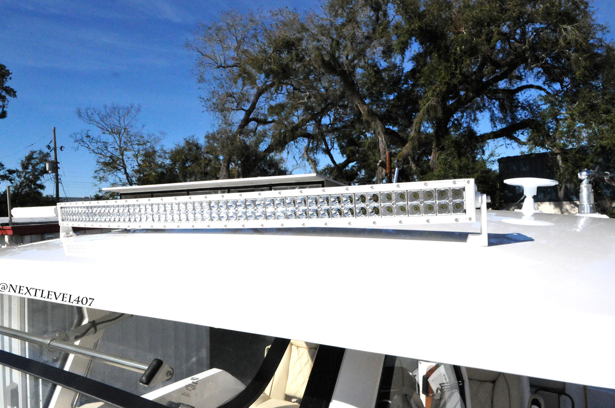 Light-Bar-Installed-Regal-Boat-Roof-Orlando-Florida