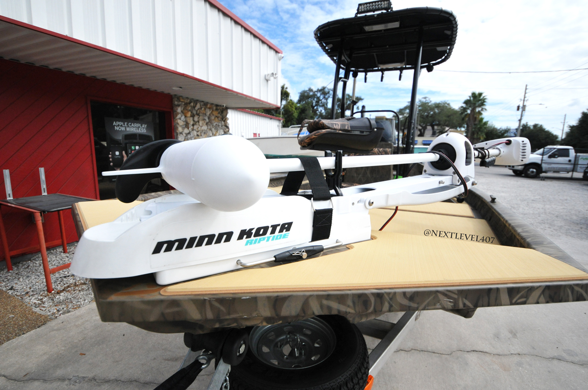 Minn-Kota-motor-aluminum-boat-installation-Orlando-Florida
