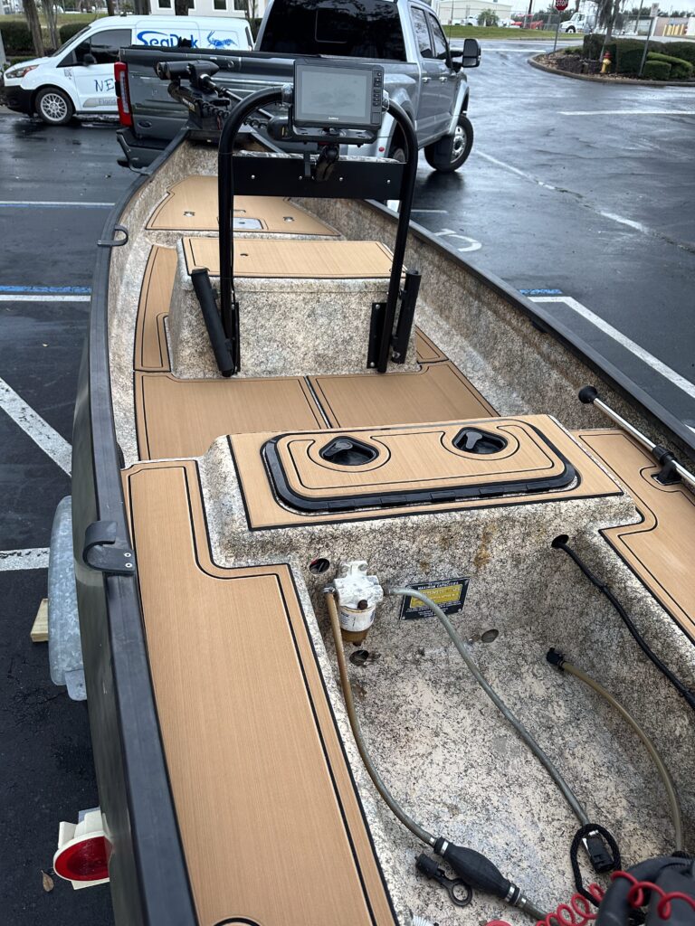 Next Level Florida Marine Customs SeaDek Gheenoe Garmin Install Orlando Storage