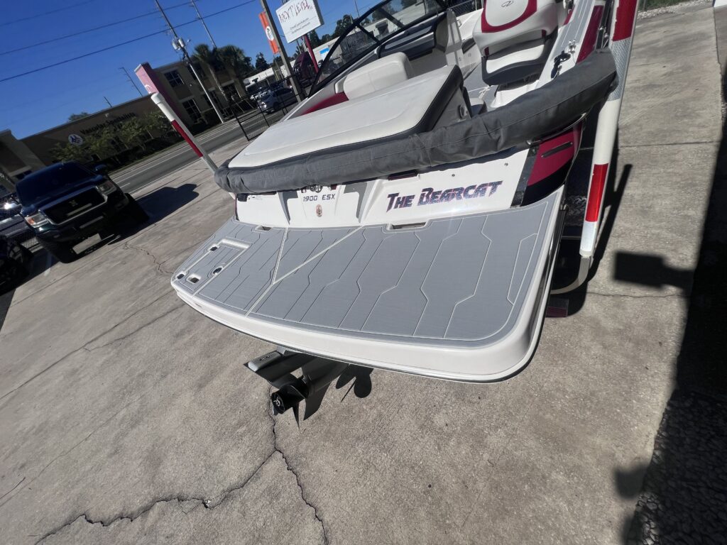 Next Level Florida Marine Customs Regal 1900 ESX SeaDek JL Audio Install Orlando Swim Platform