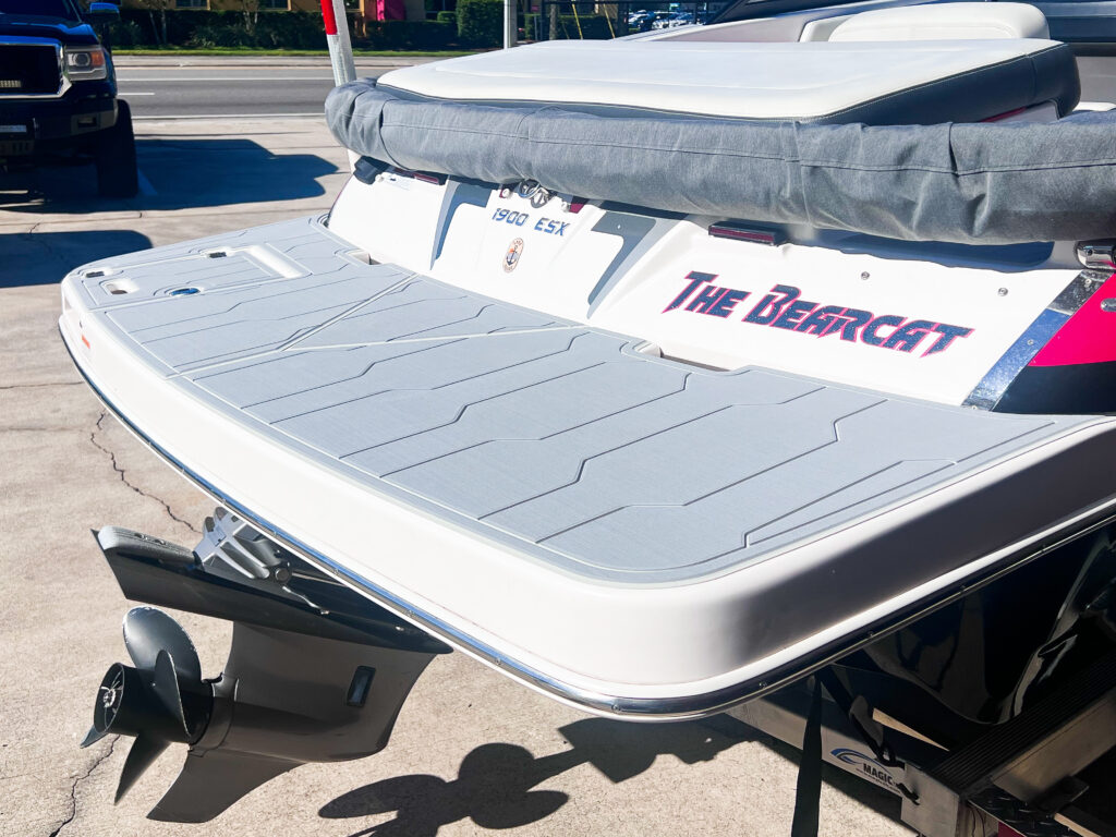 Next Level Florida Marine Customs Regal 1900 ESX SeaDek JL Audio Install Orlando Swim Platform