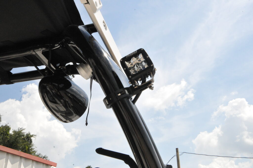 Next Level Florida Marine Customs Moomba Boat Rigid Industries and Wet Sounds Install Orlando Speaker Bracket Light