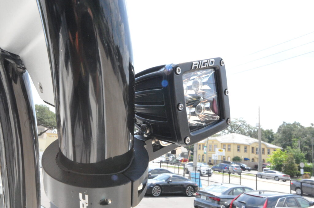 Next Level Florida Marine Customs Moomba Boat Rigid Industries and Wet Sounds Install Orlando Speaker Bracket Light